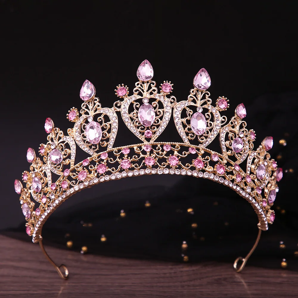 Роскошные Искусственные тиары KMVEXO для невесты аксессуары волос в виде короны