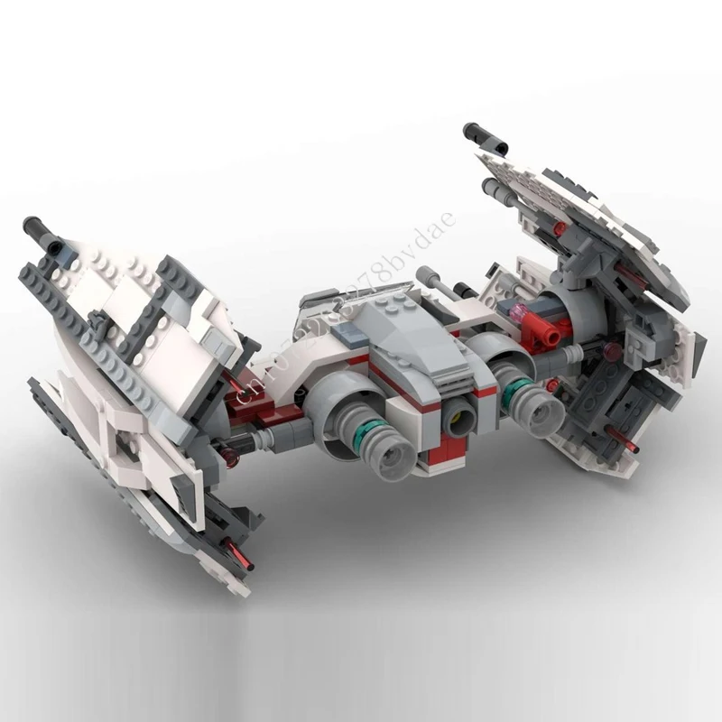 Фото Истребитель X-wing, космическая война, военная MOC75218, космический корабль, боевые пазлы, архитектура, сборка своими руками, игрушка на день рождения, Рождество для детей, возраст №3