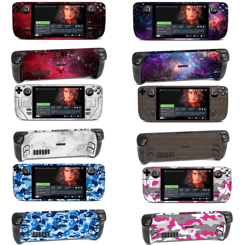

Sticker Vinyl Skin for Steam Deck Console Full Set Protective Decal Wrapping Cover For Steam Deck Accessories Premium Stickers