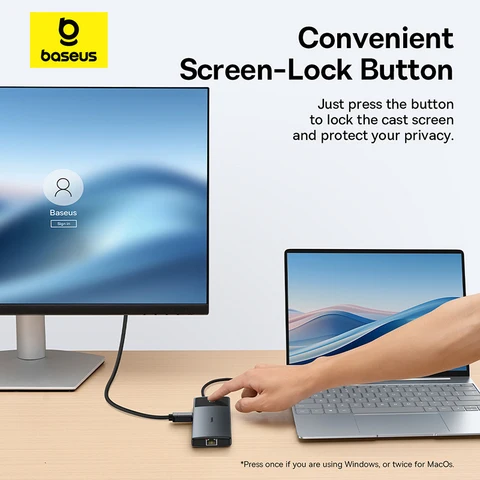 Baseus USB C HUB Dual HDMI 8K 4K Адаптер 10-в-1 USB 3.2 Разветвитель 10 Гбит/с с RJ45 SD TF Type C PD 100 Вт для MacBook Pro Air HUB