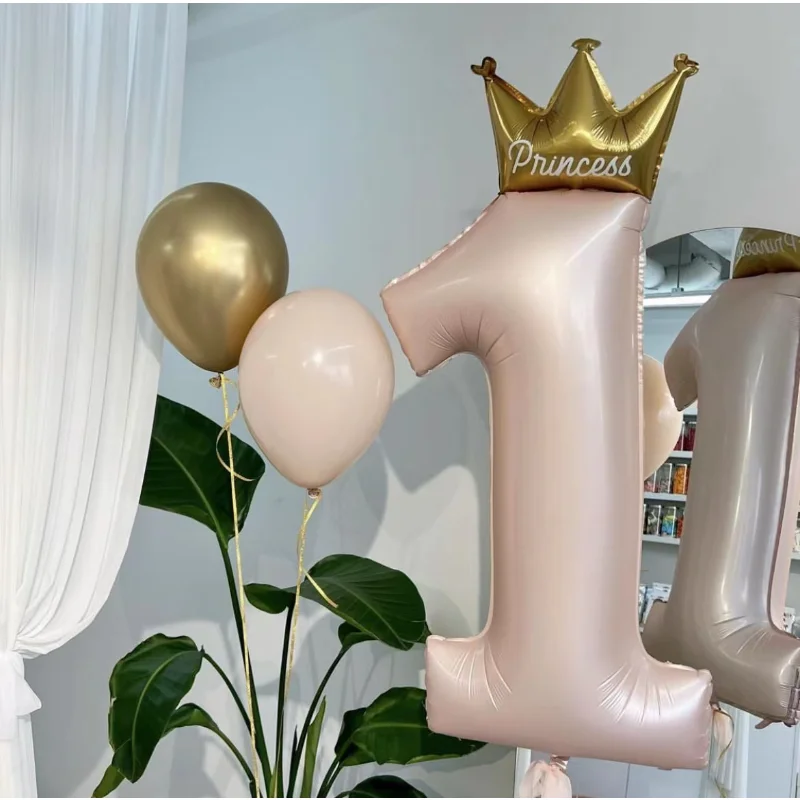 

Гигантский 49 дюймовый синий розовый фотоэлемент номер 1 шарик из фольги для первого дня рождения детский фотоэлемент