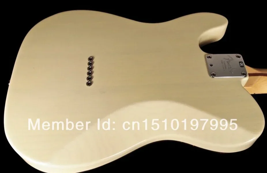 В наличии Роскошная кремово-белая электрогитара кленовая накладка на гриф
