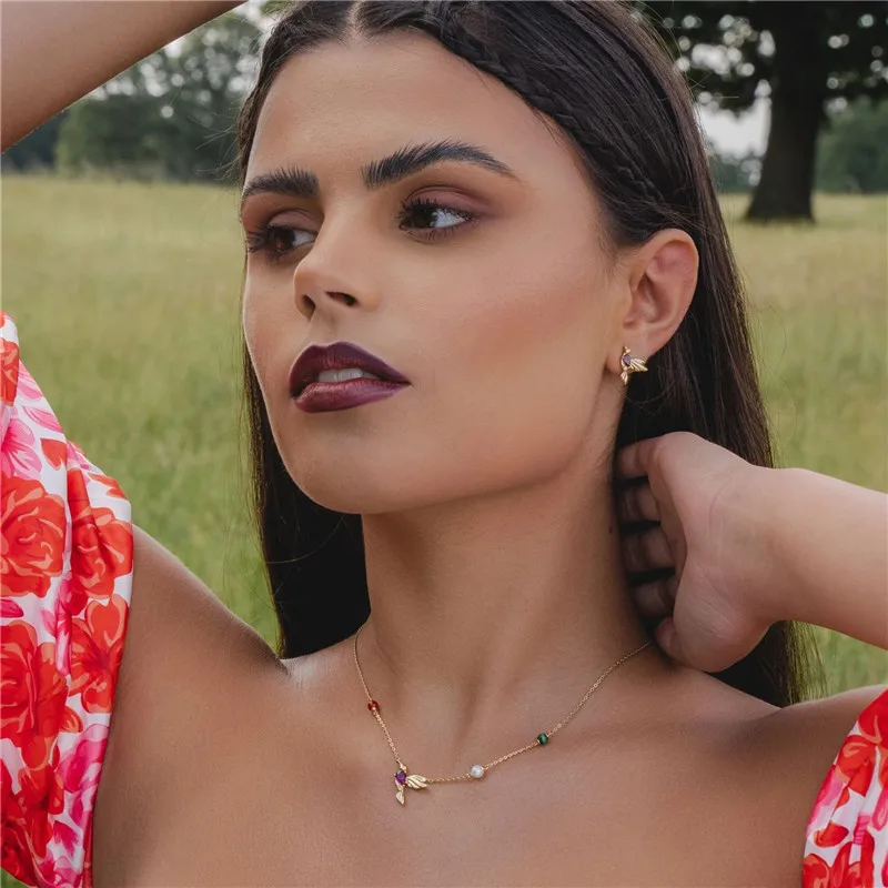 Женское кольцо из серебра 925 пробы с шестью блестящими звеньями |