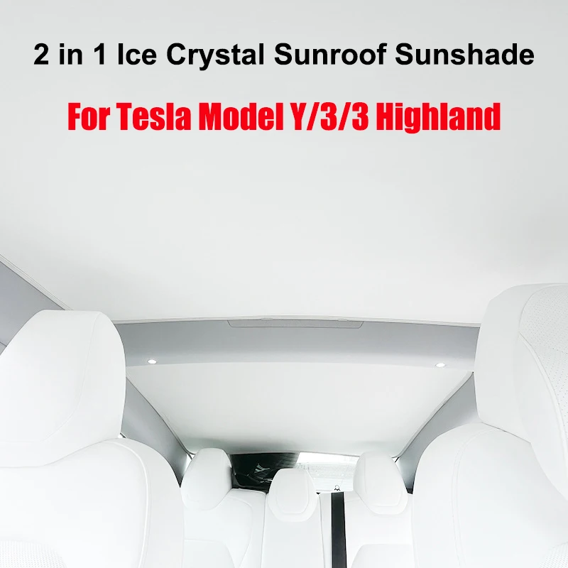 Солнцезащитные Очки На Крыше Для Tesla Model 3 Highland 2024 И Y 2021-24 С Застежкой Ice