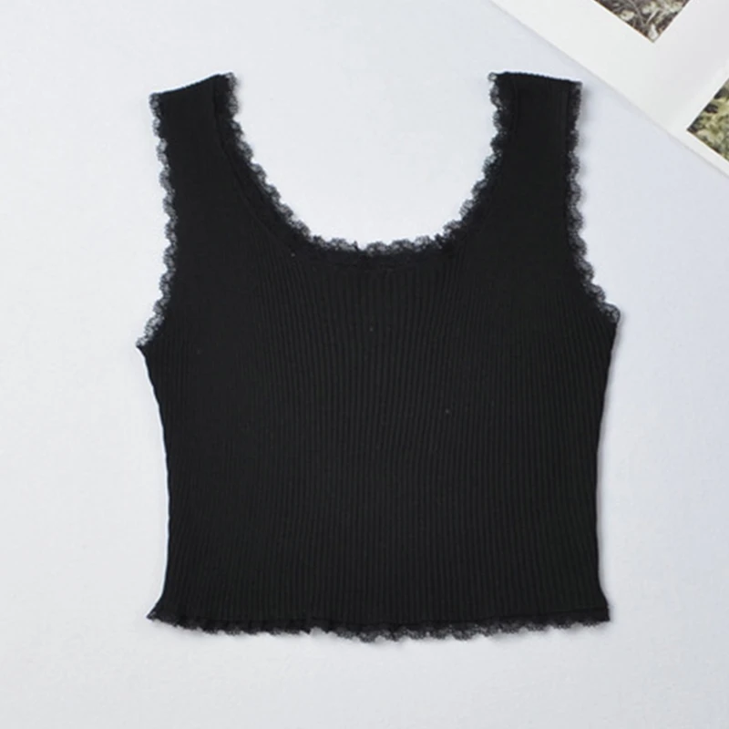 

Summer 2022 Tank Tops Women Sexy Lace Up Crop Tank Top For Women Basic Solid Crop Tops Square Neck Plain Crop Tops Summer