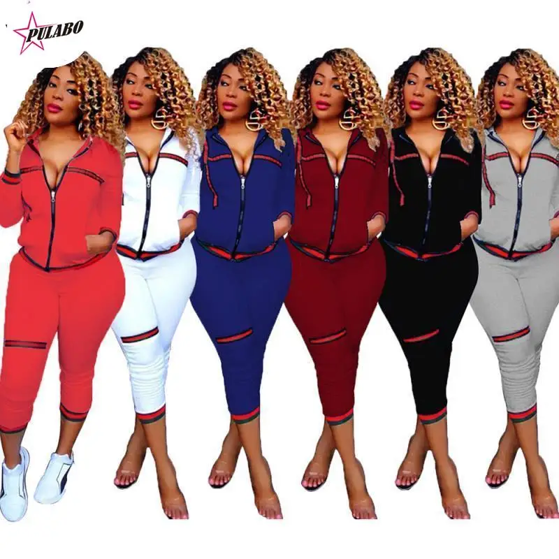 

Spring Women 2022 New Street Casual Style Long Sleeve Lapel Zipper Pockets Top Elastic Long Pants Pure Color Two Piece Sets