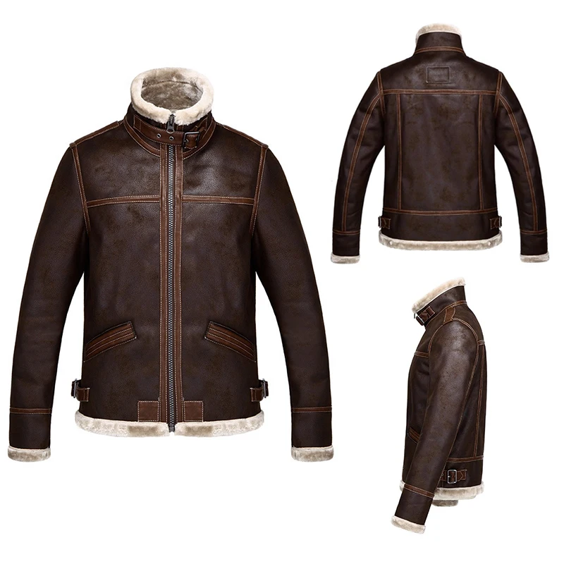 

Fashion Leather Coat Jacket Cosplay PU Faur Jacket Long-sleeve Winter Outerwear Men Boy men leather jacket