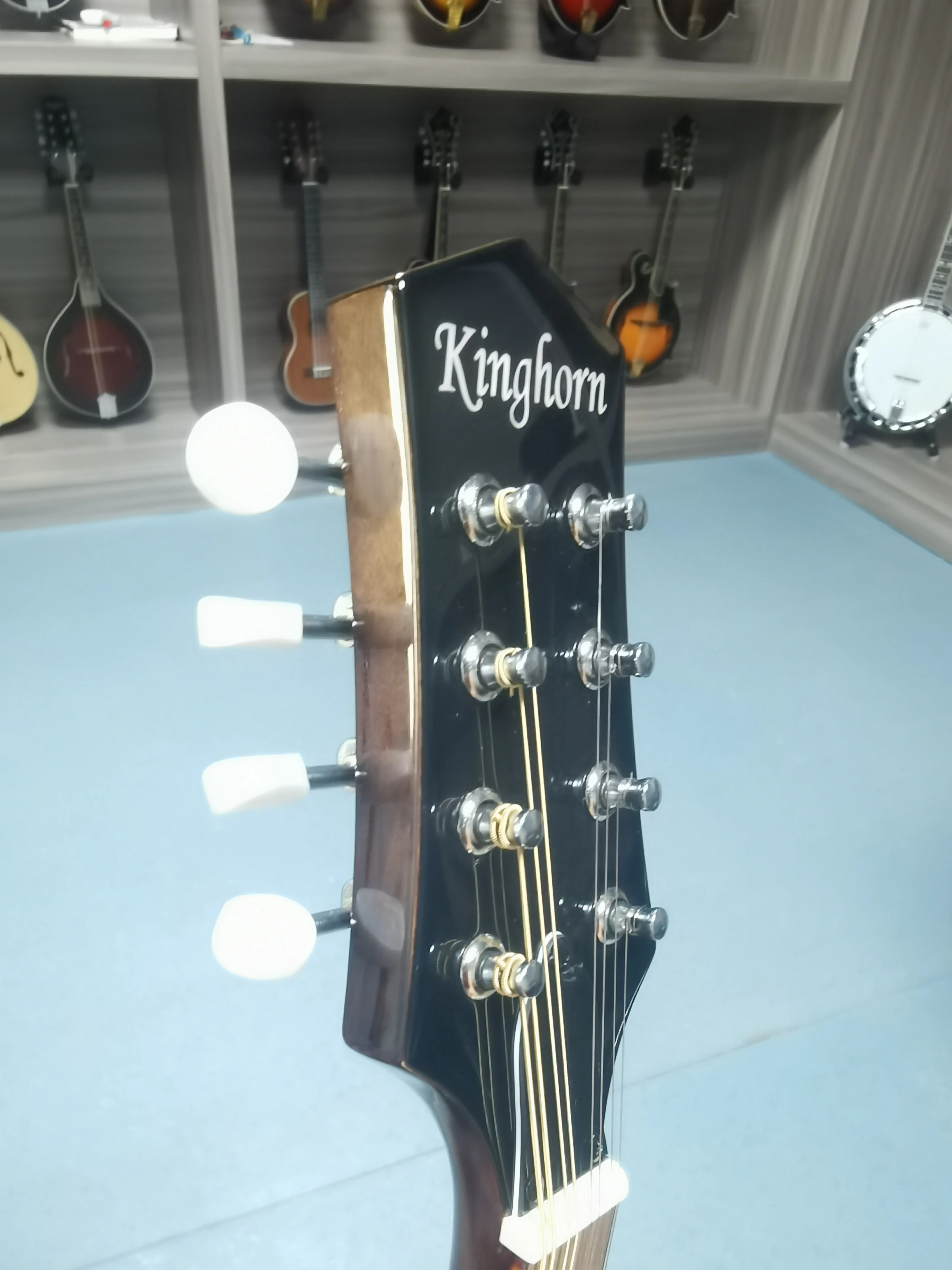 Type A panel spruce backboard maple all single wooden electro-acoustic mandolin 8-string KMA300E