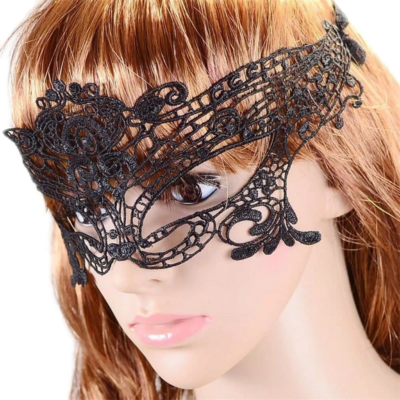 

Sexy Women Queen Mask Lace Hollow Flower Party Mask Eye Masquerade Mask