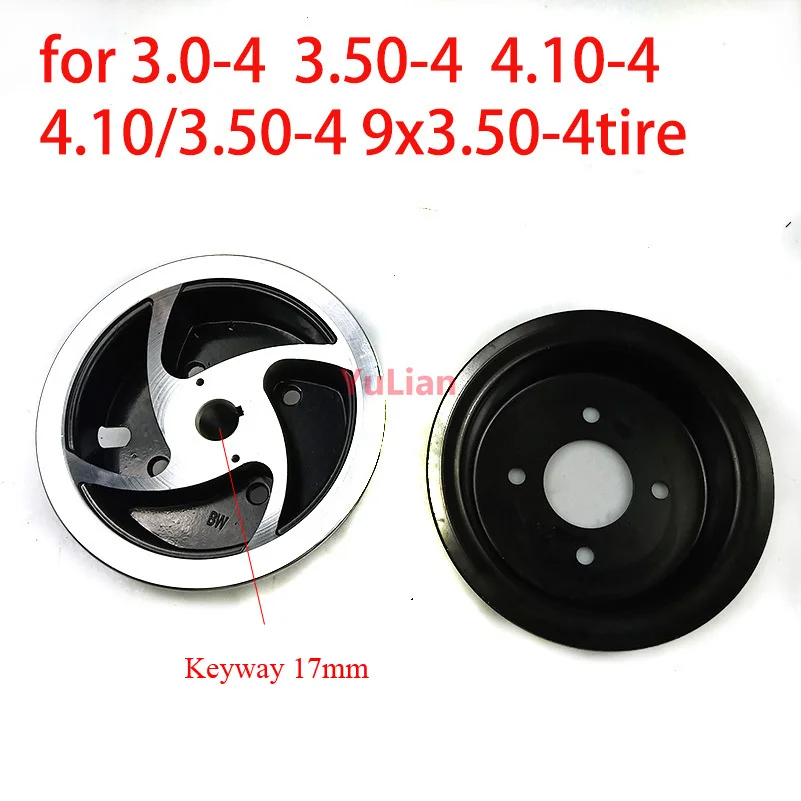 4-дюймовый Обод Из Алюминиевого Сплава Для Шин 3 00-4 50-4 4 10-4 Шпоночная Втулка