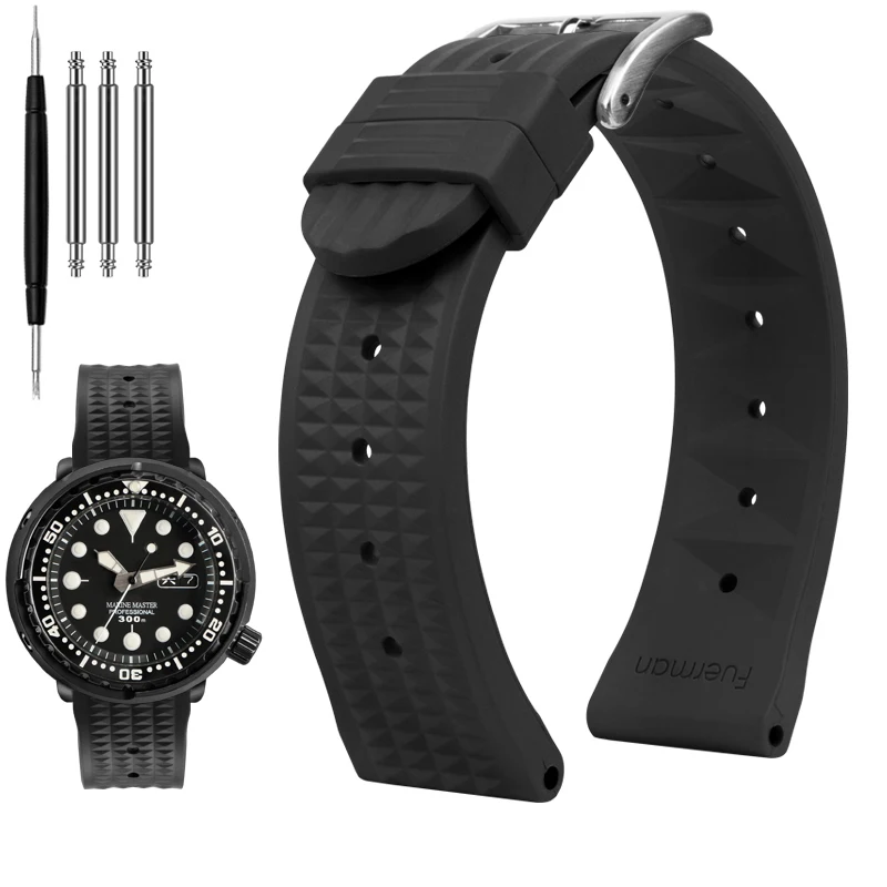 

Ремешок для часов Seiko Citizen MIDO, резиновый дышащий водонепроницаемый сменный Браслет с вафельным покрытием для мужчин и женщин, 20 мм 22 мм