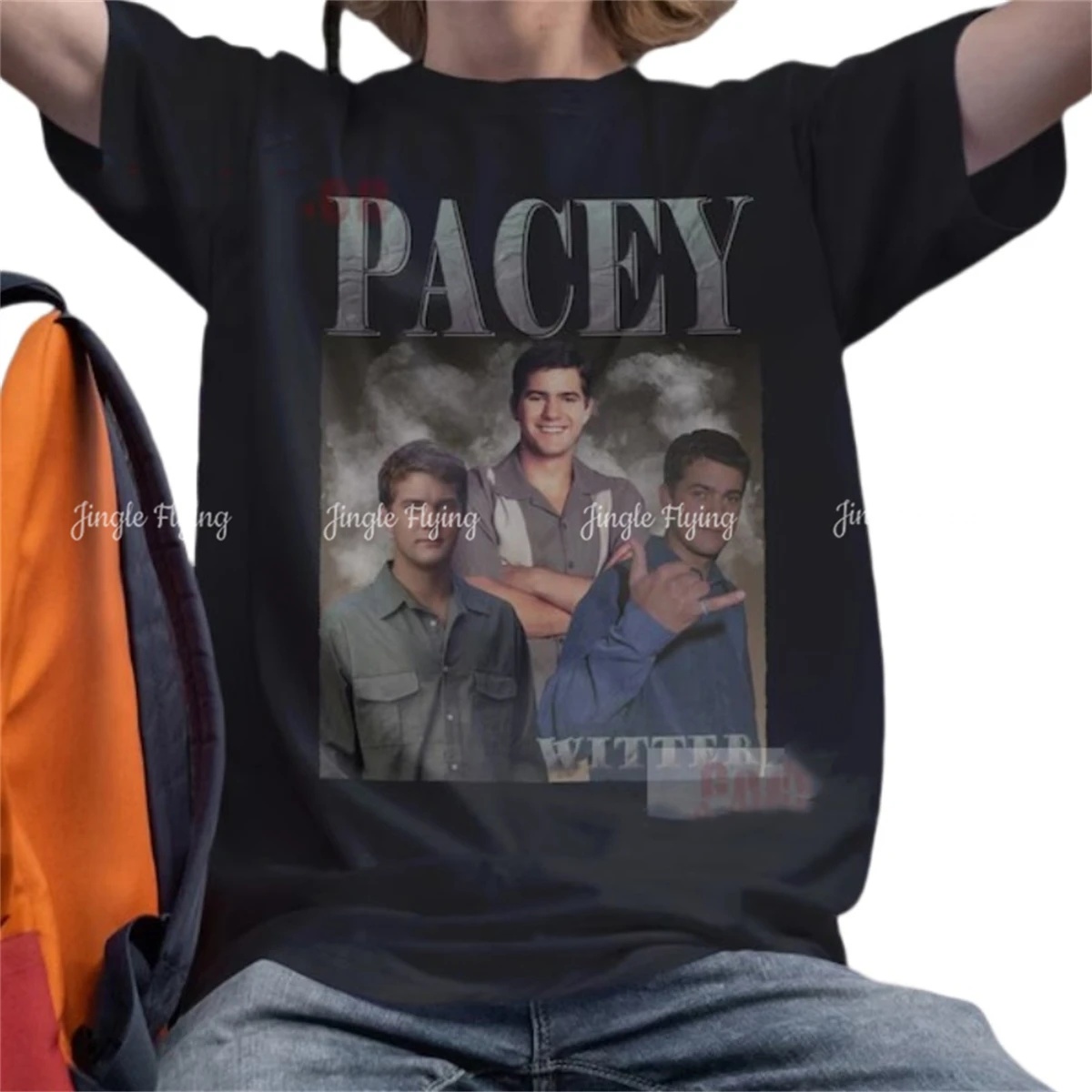 Pacey Witter РУБАШКА УНИСЕКС хлопковая винтажная 90-х графическая футболка