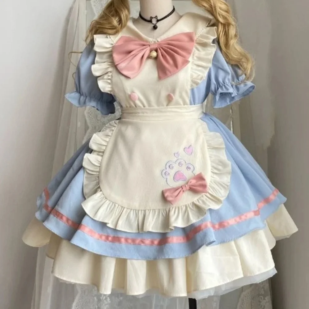 Костюм Лолиты 2021 японское короткое платье для косплея туника с короткими