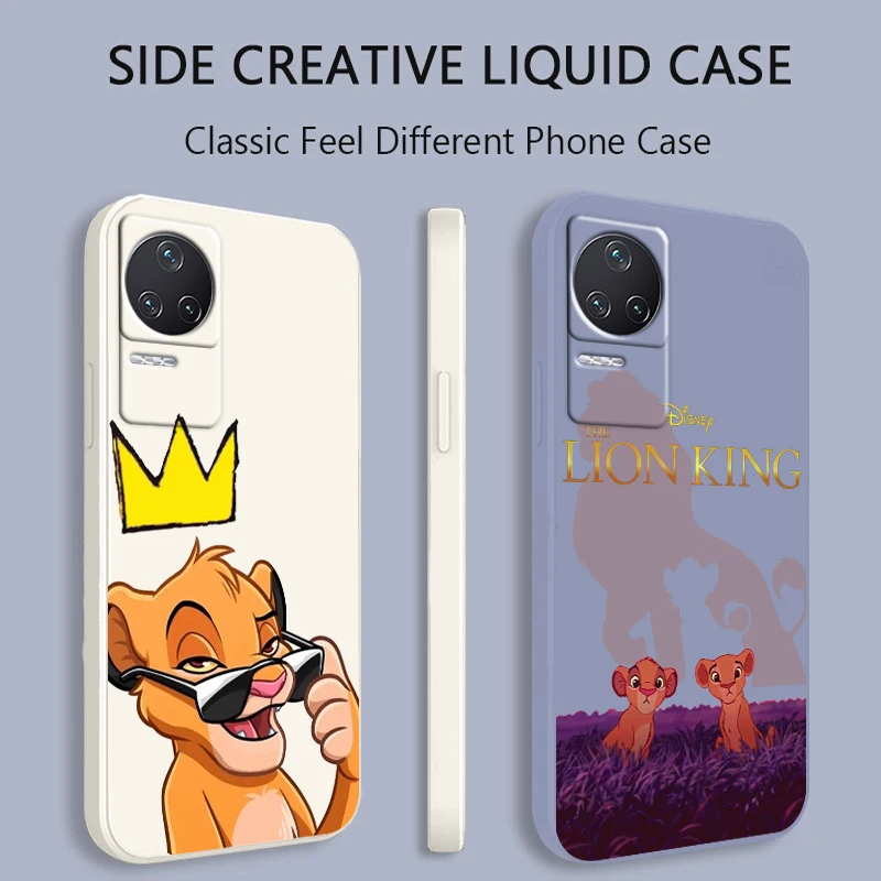 

Disney Luxury Cool The Lion King For Xiaomi Redmi K50 K40 Gaming K30 K30S 10 10C 10X 9A 9 9T 9C 9AT 5G Liquid Rope Phone Case