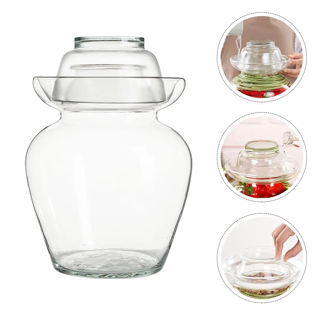 

Jarpickle Fermenting Fermentation Crock Can Storage Chinese Pot Sealedjars Kimchi Container Kitchen Brewing Lid Traditional