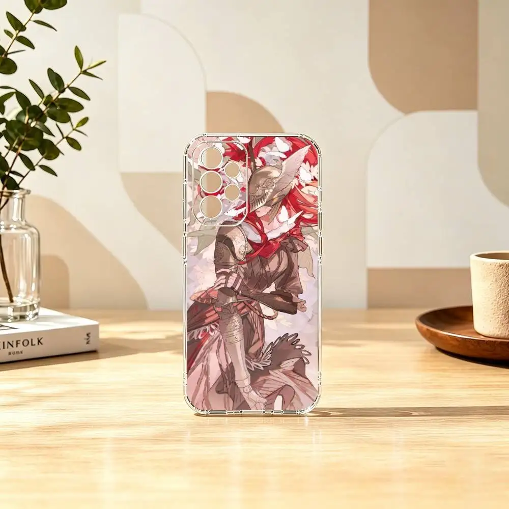 Фото Чехол для телефона Game E-Elden Ring Malenia (подарок) для Samsung S25, S24, S21, S22, S23, S30, Ultra, S20, Plus, FE, прозрачный №3
