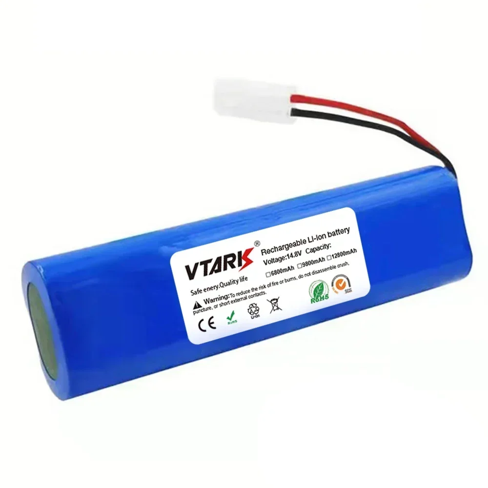 Обновление 2024 года 14 8 В 12800 мАч аккумулятор для робота-пылесоса Qihoo 360 S6 запасные