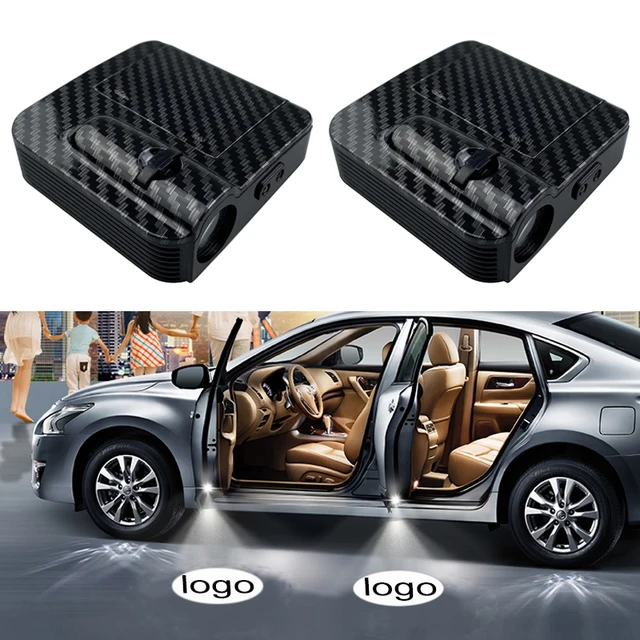 1PCS Wireless LED Shadow Projector Courtesy Step Lights Car Door Welcome Night Light Laser Emblem Lamp Kits for Toyota Kia Bmw 1