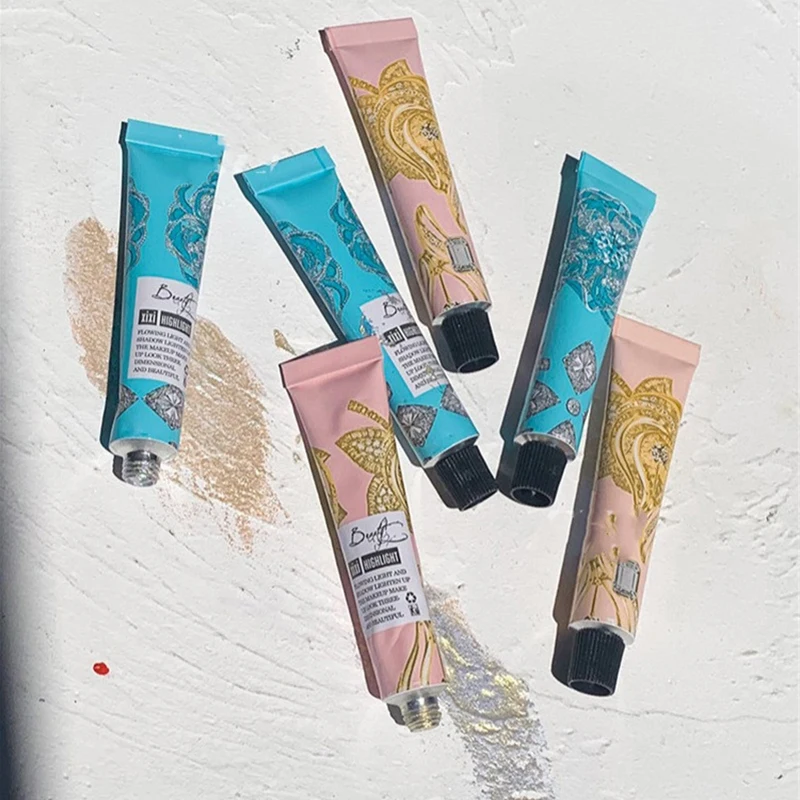 Жидкий хайлайтер палочка шелкопряда лежа на лице тени для век осветляющие