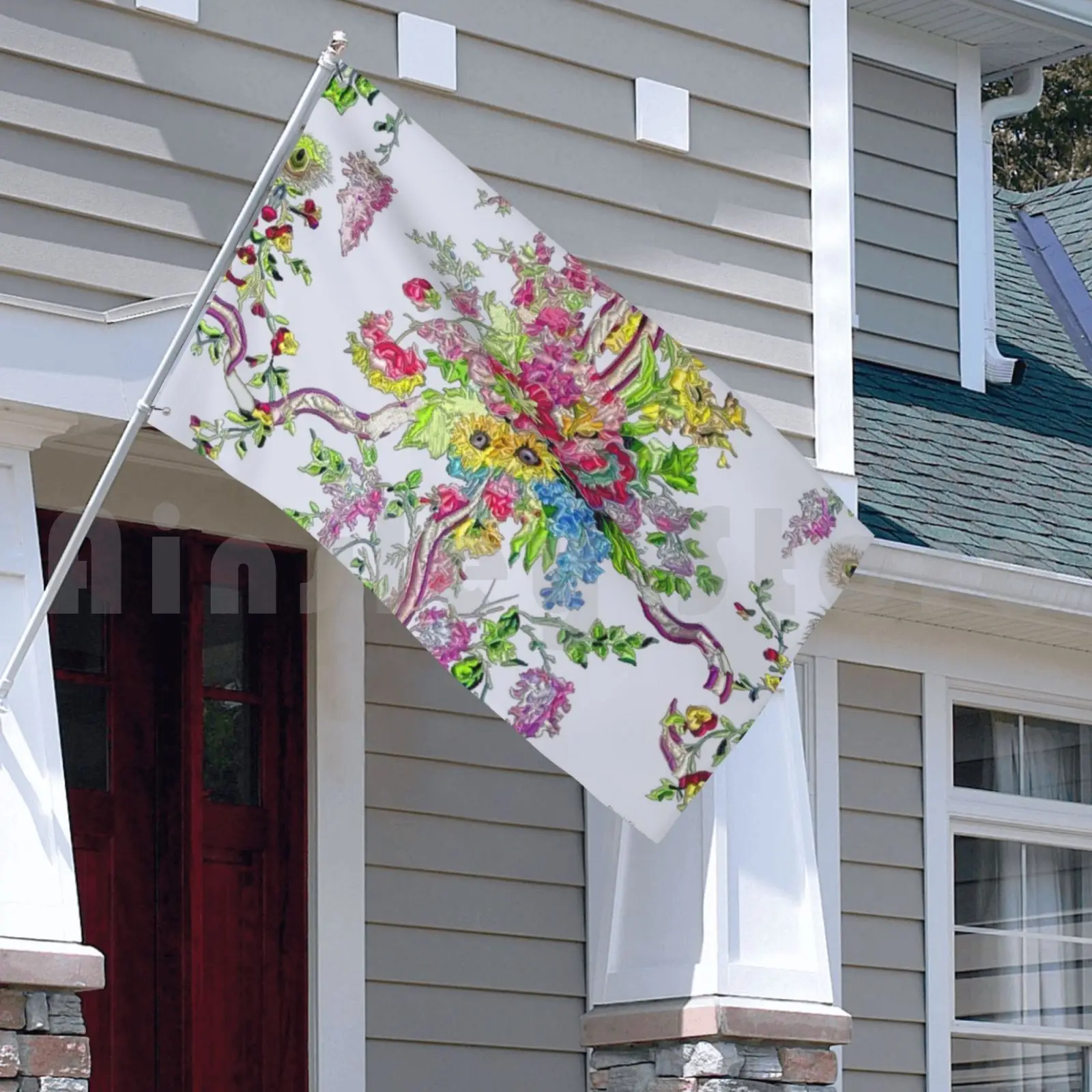 Будуарный флаг Марии-Антуанетты автомобиля печать на заказ перья для спальни в