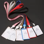 Компактный вертикальный ремень из алюминиевого сплава, шнурок высокого качества для офиса, работников, рабочего удостоверения личности, держатель для удостоверения личности