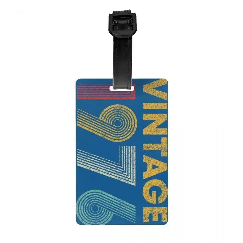 

Винтажная бирка для багажа 1976 44 года рождения в 1976 году, подарок на день рождения 44 дюйма, крышка для чемодана, идентификационная этикетка