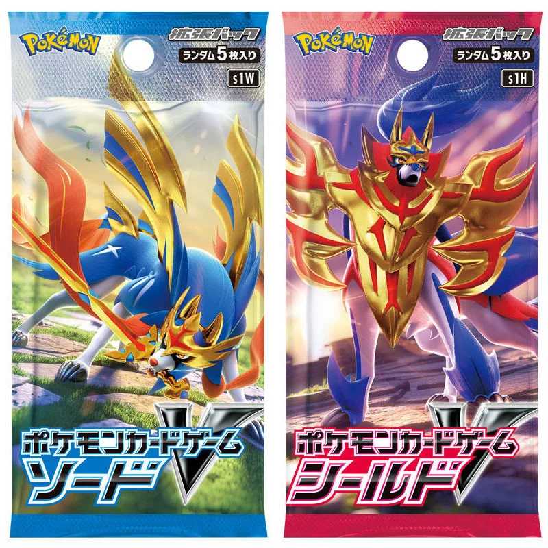 

Pokemon Card Anime Sword and Shield S1W S1H Refill Pack Trainer Box Card Box Flash Bronzing Collection Card Children's Gift