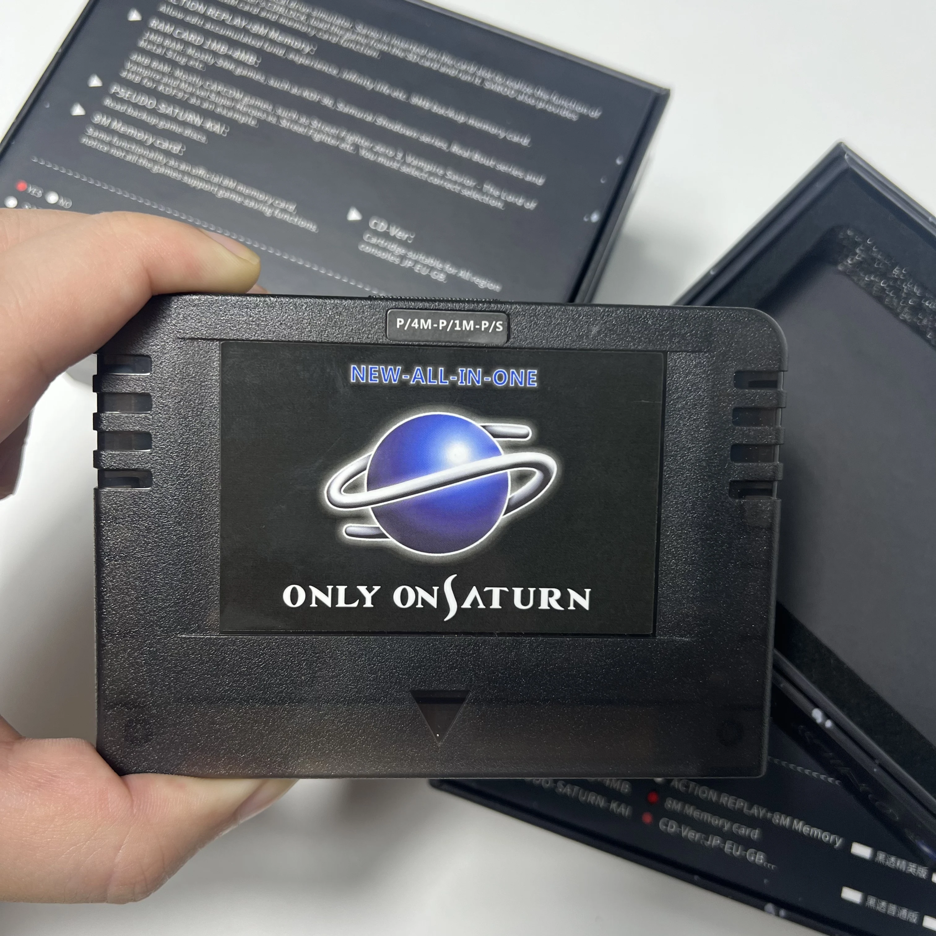 Фото Картридж SEGA Pseudo Saturn 4 в 1 ALL-IN-1 с функцией прямого чтения, 4M Accelerator, функцией Goldfinger, Action Replay, карта памяти 8 МБ №3