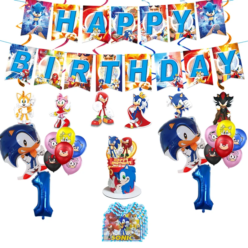 Мультяшные звуковые украшения для дня рождения воздушные шары праздничные