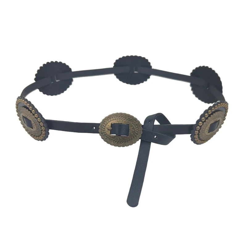 Поясной ремень с гравировкой и узором в западном стиле винтажный пояс для платья