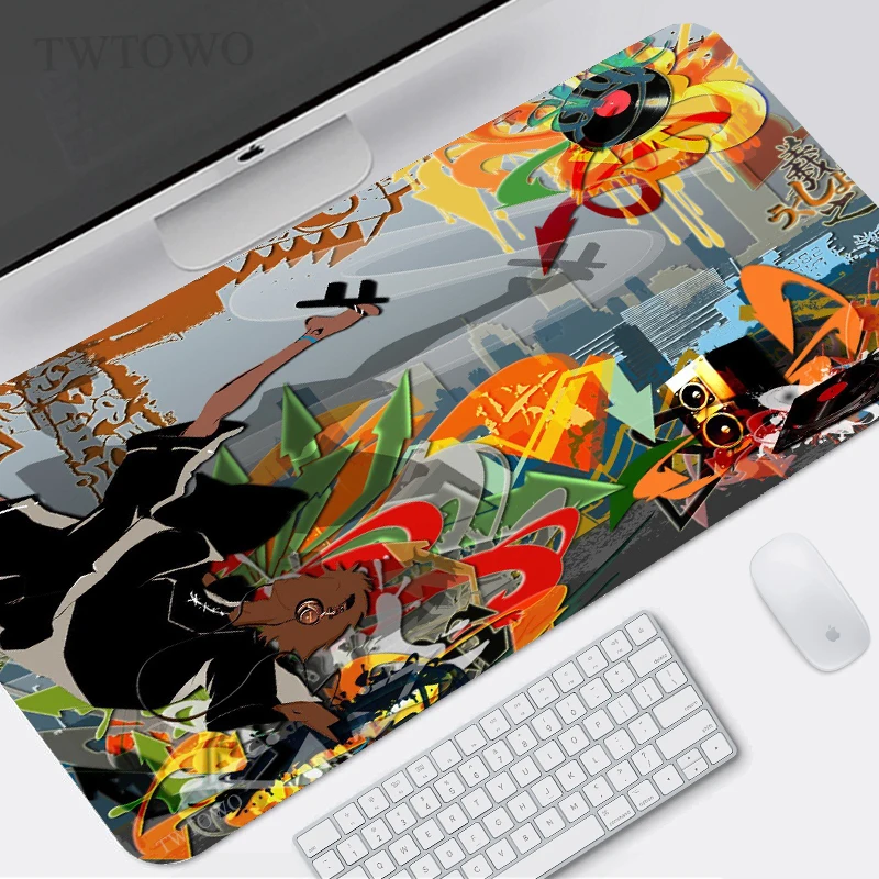 

Коврик для мыши Samurai Champloo, игровой HD Коврик для домашней мыши размера XL, размер XXL, из натурального каучука, Настольный коврик для мыши