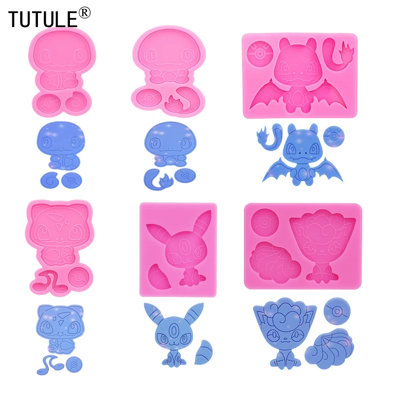 

Блестящий силиконовый брелок в виде черепа для детской бутылки на Хэллоуин, эпоксидная смола, очаровательные кавайные существа, полимерная деталь