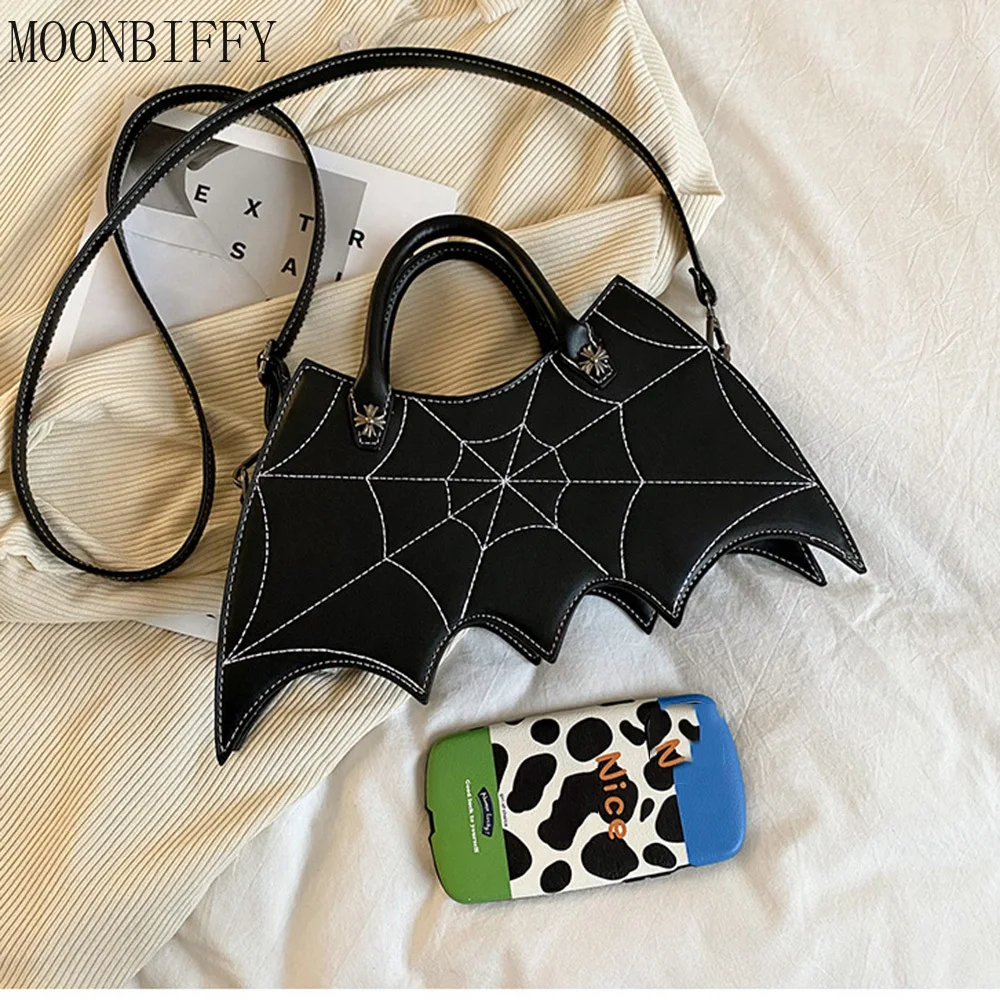 

Женская сумка летучая мышь, сумка через плечо, Модная креативная персональная сумка-мессенджер из искусственной кожи для Хэллоуина