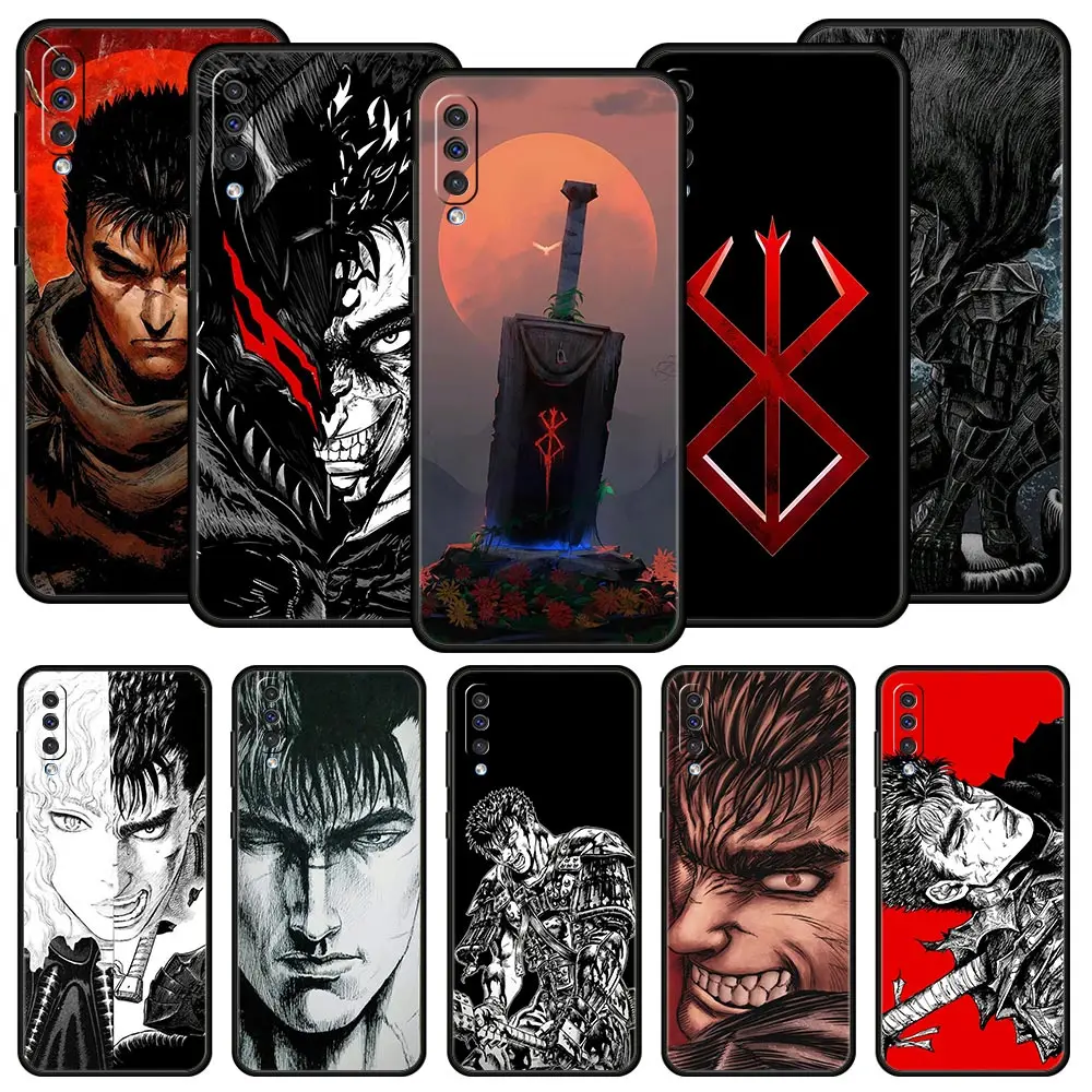 

Anime Berserk Phone Case For Samsung Galaxy A12 A32 A50 A70 A20E A20S A10 A10S A22 A30 A40 A42 A52 5G A02S A04s Silicone Cover