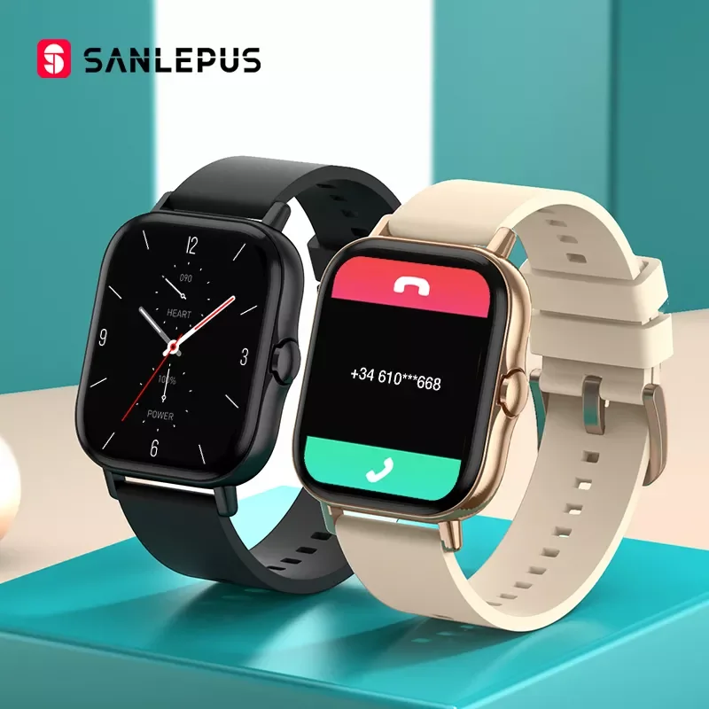 

SANLEPUS 2022 NEW 1.78 inch Smart Watch Dial Call Smartwatch Men Women Waterproof Wristwatch For GTS Android iOS Huawei 2