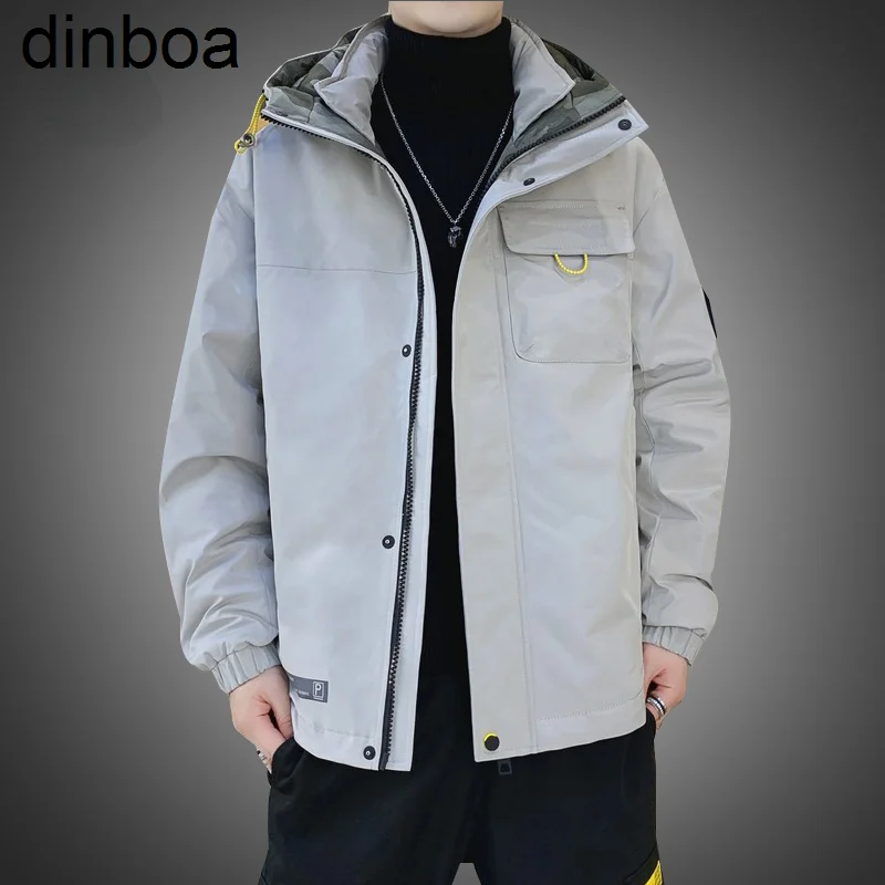 2022 Winter Warm Down Jacket New Men Hooded Coats 90% White Duck Down Puffer Jackets Mens Thicken Outdoor Solid Color Overcoats