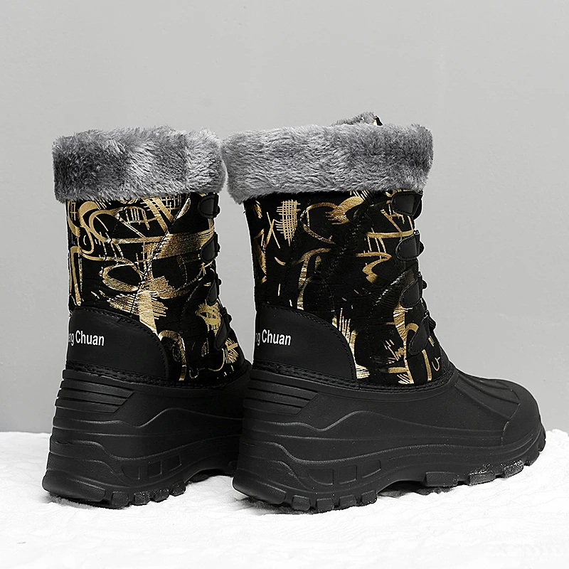 Winter Women Boots Plush Warm Woman Walking Shoes Comfortable Outdoor Casual Faux Fur Winter Boot