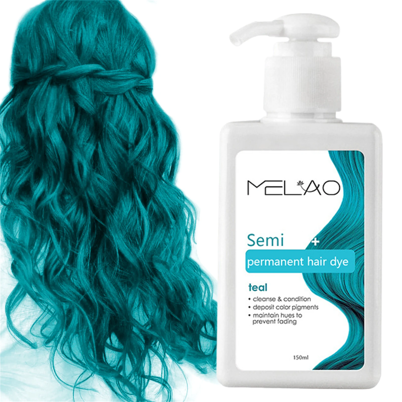 Cream And Conditioner Coverage Semi-permanent Hair Dye Cream Red/blue Hair Dye Cream