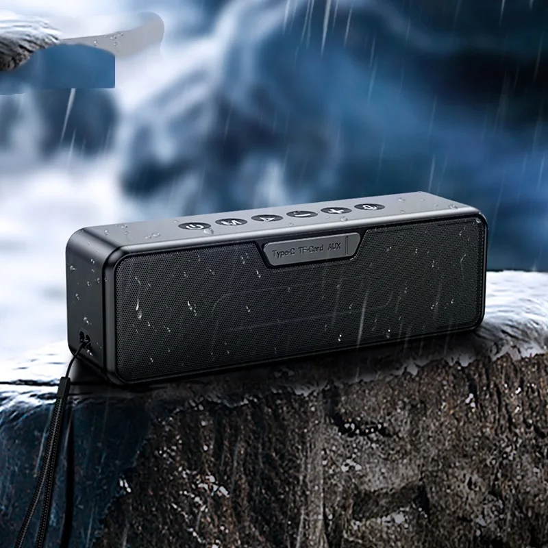 

Bluetooth Speaker Outdoor IPX6 Waterproof Portable Wireless Speaker Dual-Driver Excellent Bass Quality Support 3 EQ Modes