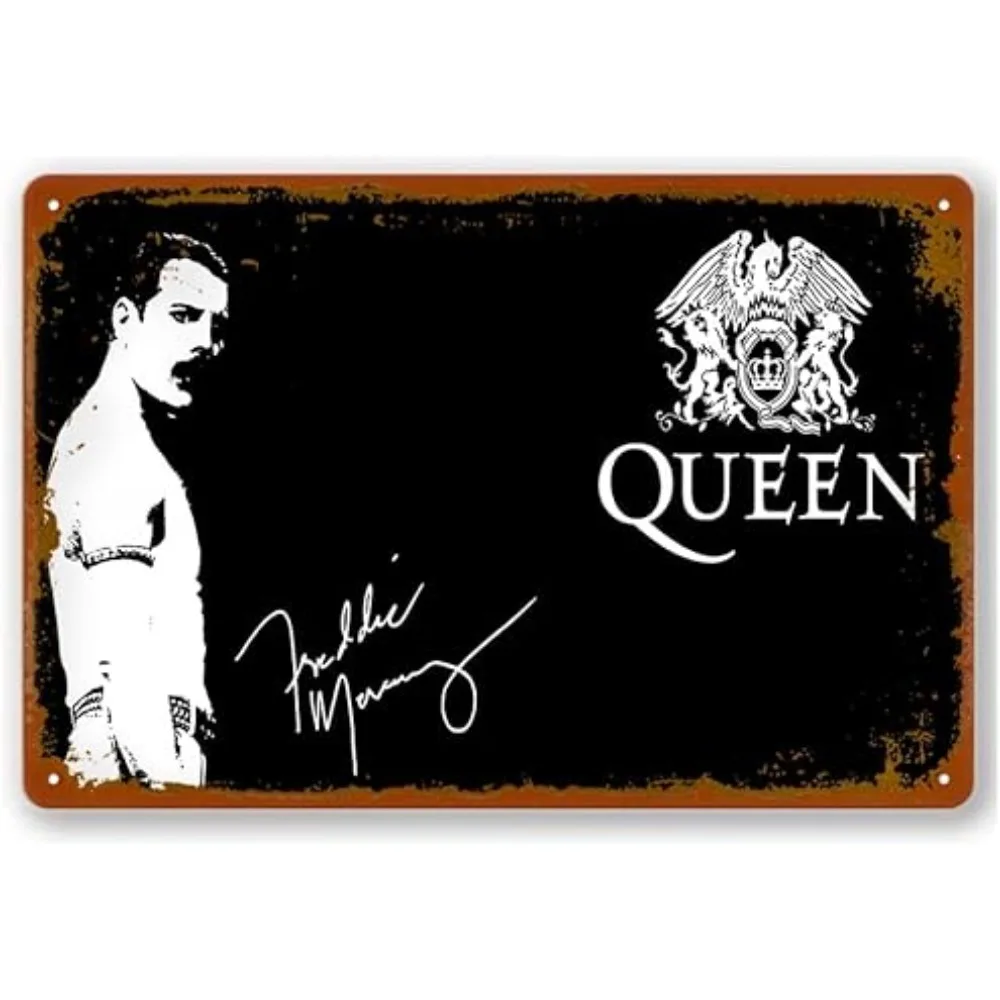 Плакат с табличкой Фредди Меркьюри легендарная рок-певица жестяная вывеска