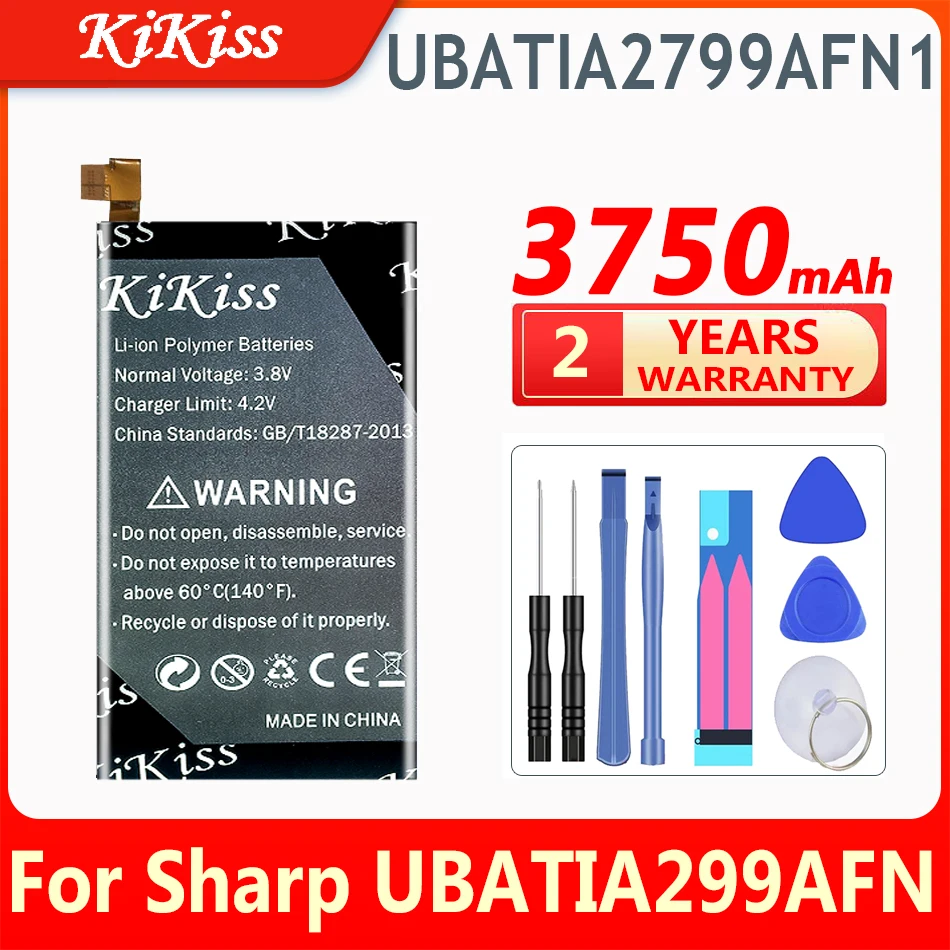 

KiKiss Replacement Battery 3750mAh UBATIA299AFN1 Battery For Sharp Aquos R3 TD-LTE SH-04L SHV44 808SH Mobile Phone Batteries