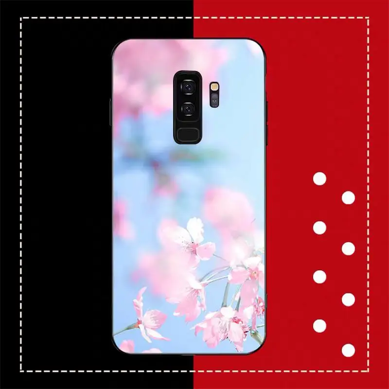 Peach blossom Phone Case for Samsung S20 lite S21 S10 S9 plus for Redmi Note8 9pro for Huawei Y6 cover