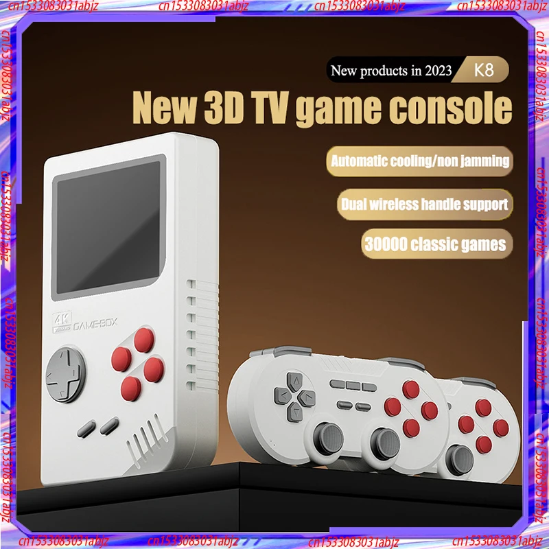 

New products in stock K8 Single System Psp Open-Source Tv Game Console Large 3d Duo Battle 4k Arcade Wireless 2.4g Cooling Air