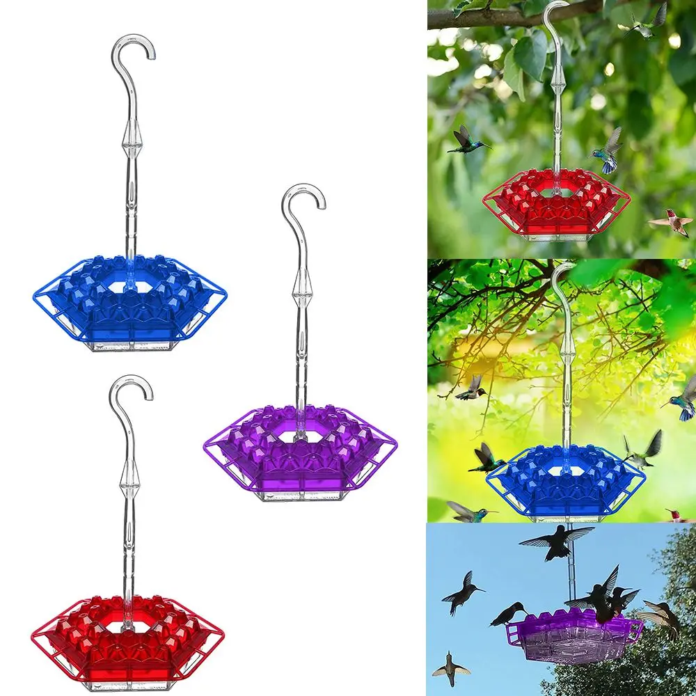 

Outdoor Hanging Container Hexagon Shaped Hummingbird Feeder Bird Supplies Diamond Shape Garden Accessories