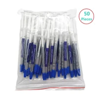 50pcslot popular grey color thermal grease silicone processor cooling paste thermal paste 1g
