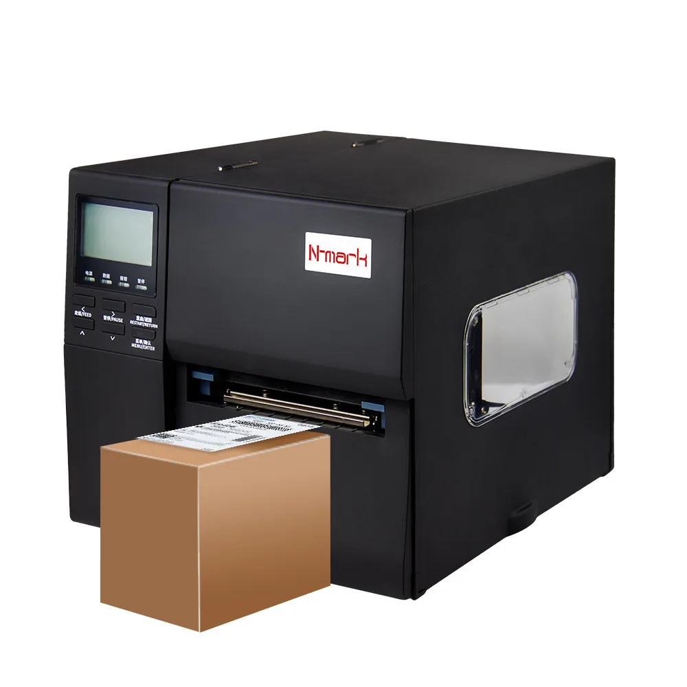 N-mark automatically print and peal machine, factory use PLC port, sticker label printer