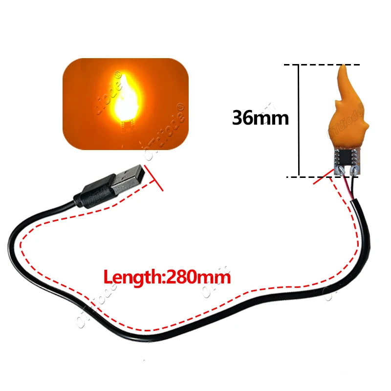

LED лампа-свеча OTdiode теплый белый