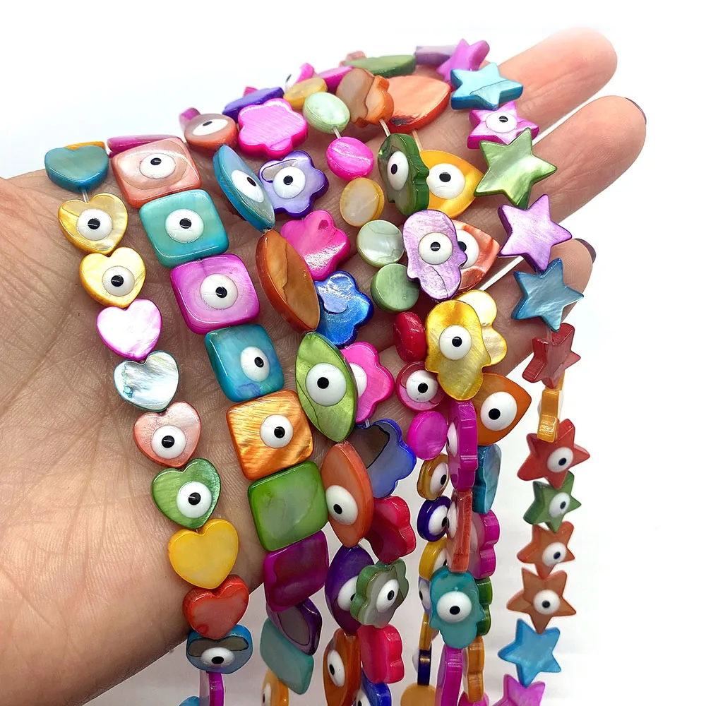

Natural Freshwater Shell Beads Colorful Love Pentagram Bulk Spacer Beads For Jewelry Making DIY Bracelet Necklace Supplies