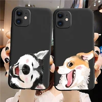 funny cute husky dog for xiaomi redmi note 10s 10 9t 9s 9 8t 8 7s 7 6 5a 5 pro max soft black phone case