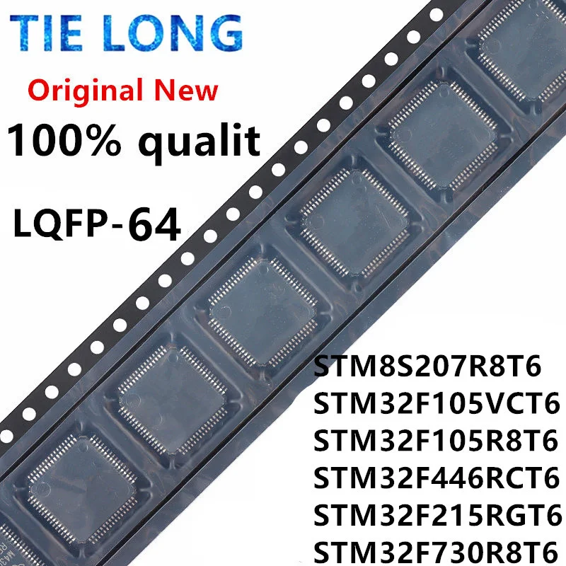 

(1 шт.) 100% новый набор микросхем STM8S207R8T6 STM32F105VCT6 STM32F105R8T6 STM32F446RCT6 STM32F215RGT6 STM32F730R8T6